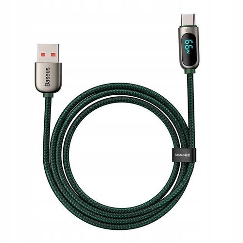 Kabel USB do USB-C Baseus Display, 66W, 2m GREEN na Arena.pl