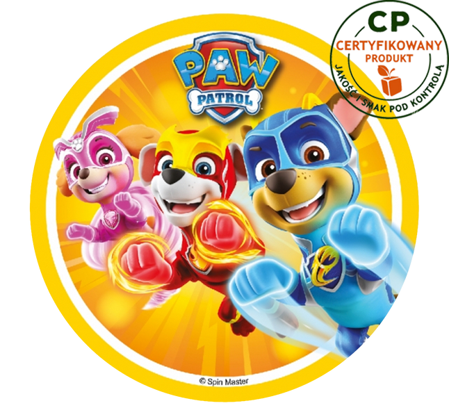 Opłatek na tort Psi Patrol zdjęcie 1