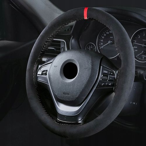 POKROWIEC NA KIEROWNICĘ ALCANTARA ZAMSZOWY Z Jednego Kawałka DO OBSZYCIA na Arena.pl