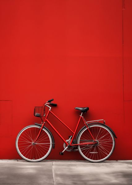 Plakat 67,5x95cm Czerwony Rower zdjęcie 1