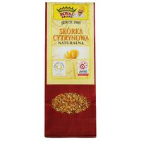 Skórka cytrynowa cięta naturalna BEZ CUKRU 50G