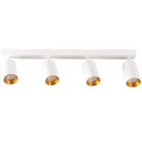 Reflektorki na listwie Maribel 321220 Polux do kuchni białe złote