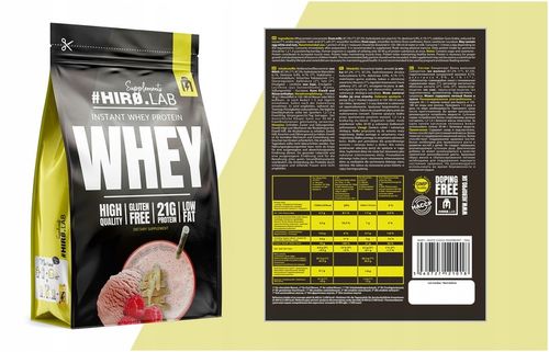 Białko koncentrat serwatkowe WPC 750 g Instant Whey Czekolada Malina hiro na Arena.pl