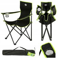 Krzesło Turystyczne Fotel Składany Wędkarski Z Oparciem Na Ryby NILS