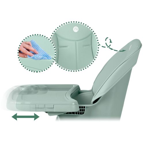 Krzesełko do karmienia Nukido Tilo zielone na Arena.pl