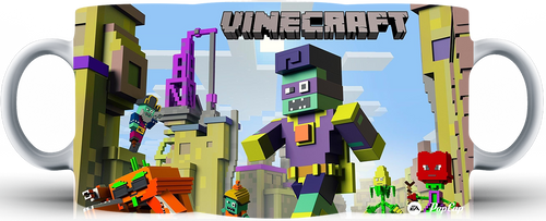 Kubek ceramiczny Plants vs Zombie - Minecraft remake na Arena.pl