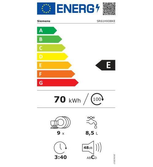 Zmywarka do zabudowy Siemens SR61HX08KE zdjęcie 4