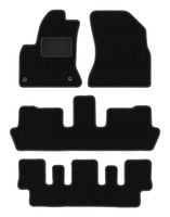 Dywaniki welurowe LUX Citroen C4 Grand Picasso 2006-2013 7 os. czarne