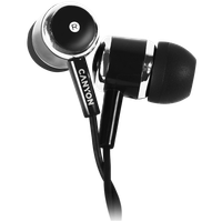 canyon słuchawki dokanałowe epm-01 mic 1.2m przewód mini-jack czarne