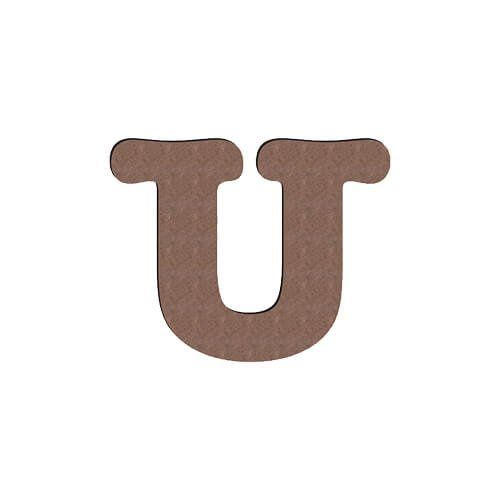 Litera dekoracyjna z MDF-u do sublimacji 10 cm U zdjęcie 2