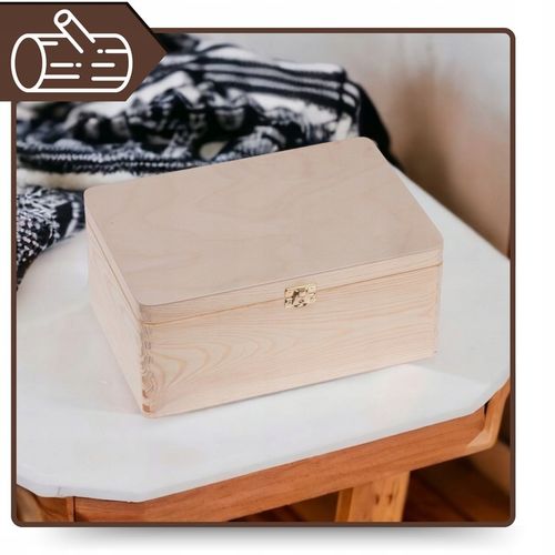 SKRZYNKA DREWNIANA PUDEŁKO Kufer Pojemnik 30x20 ORGANIZER DO DOMU DECOUPAGE na Arena.pl