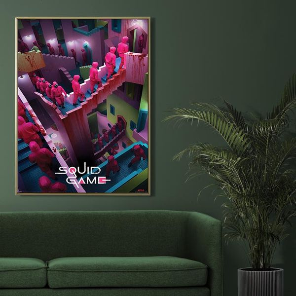 Squid Game Crazy Stairs - plakat 61x91,5 cm zdjęcie 3
