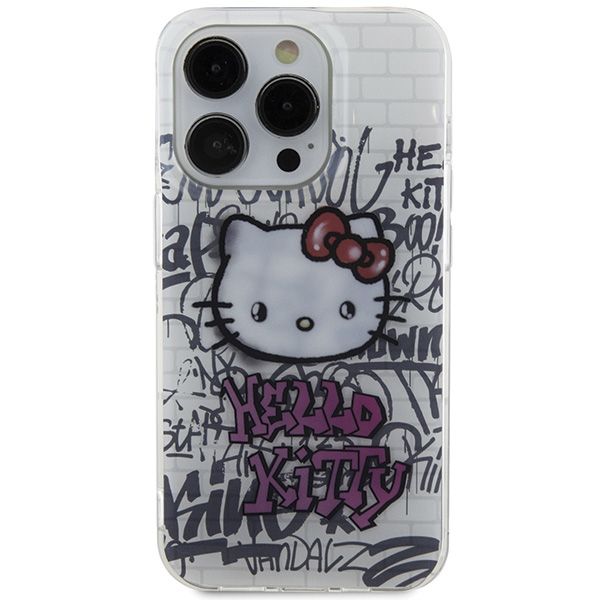Etui Hello Kitty do iPhone 15 Pro, Biały zdjęcie 3