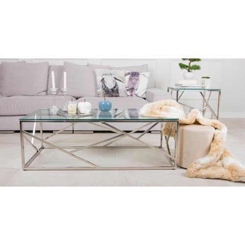 STOLIK KAWOWY LASIMA SILVER 55 CM na Arena.pl