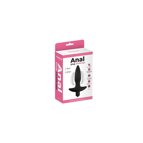 Anal Plug Black Vibrating zdjęcie 3