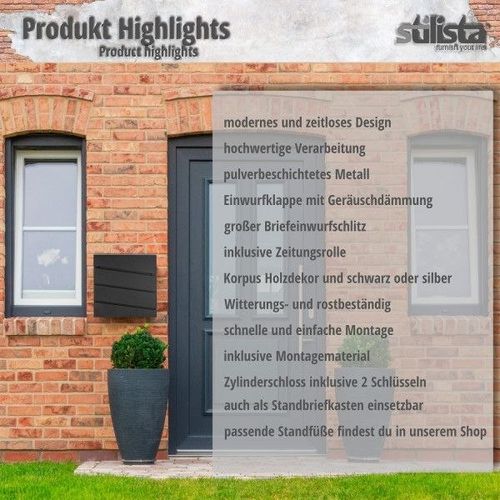 STILISTA Skrzynka pocztowa Oslo, 370 x 370 x 100 mm na Arena.pl