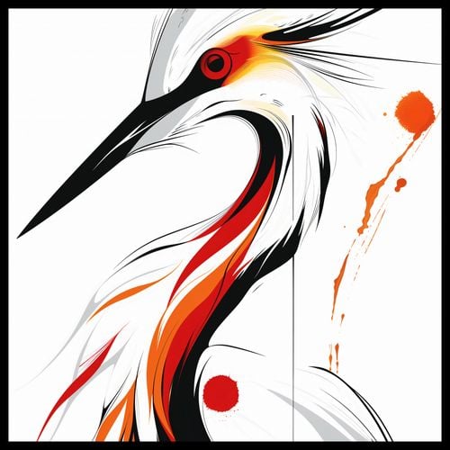 Plakat 50x50cm Bocian na Arena.pl