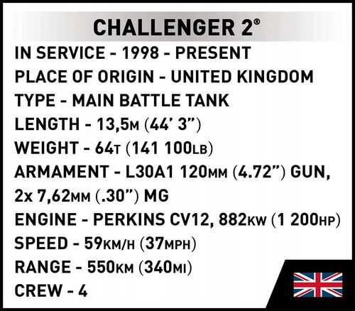 Challenger 2 Armed Forces Cobi na Arena.pl