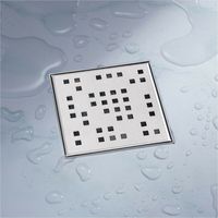 16820 Odpływ prysznicowy kwadratowy ze stali nierdzewnej 12cm x 12cm