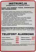 Instrukcja 1 BHP postępowania na wypadek pożaru