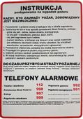 Instrukcja 1 BHP postępowania na wypadek pożaru