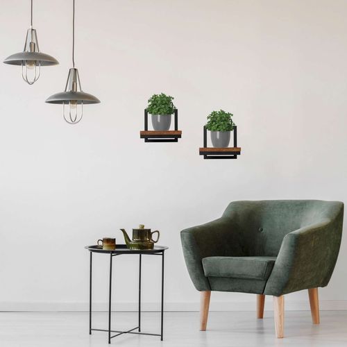 Kwietnik metalowy ścienny czarny Torget Rustic loft na Arena.pl
