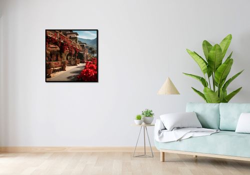 Plakat 70x70cm Czerwona Idylla na Arena.pl