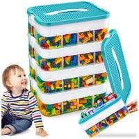 POJEMNIK na Klocki LEGO 4-PIĘTROWY WARSTWOWY ORGANIZER z Przegródkami 24 L