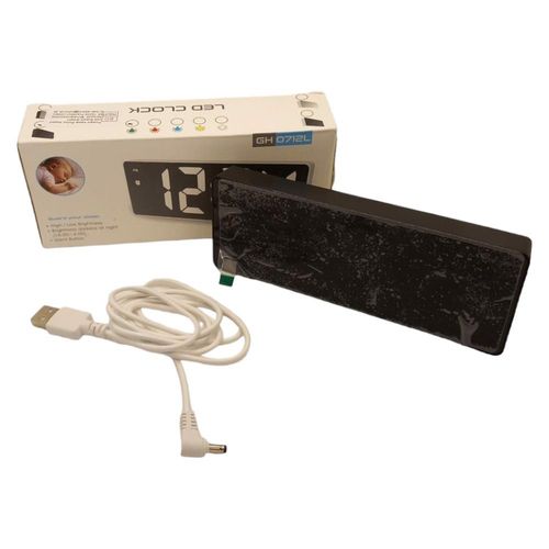 Budzik cyfrowy zielony wyświetlacz LED USB na Arena.pl