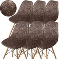 ZESTAW 6 SZT POKROWIEC NA KRZESŁO WELUR SKANDYNAWSKIE