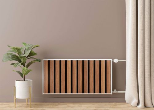Mata MAGNETYCZNA Grzejnika LAMELE Imitacja Drewna Efekt 3D 120cm x 60cm na Arena.pl