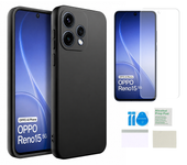 Etui do OPPO RENO 15 5G czarny case matowy plecki + folia ochronna na ekran