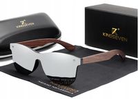 OKULARY PRZECIWSŁONECZNE KINGSEVEN DREWNIANE POLARYZACJA nerdy - uniseks