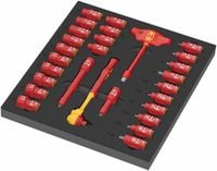 wkładka piankowa 9726 grzech.zyklop 3/8'' vde+nasadki 28cz