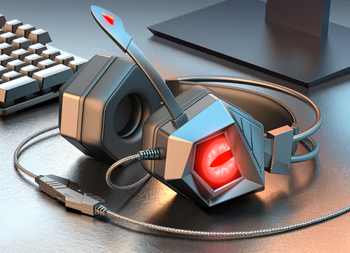 Słuchawki gamingowe z mikrofonem podświetlane EYE SNAKE na Arena.pl