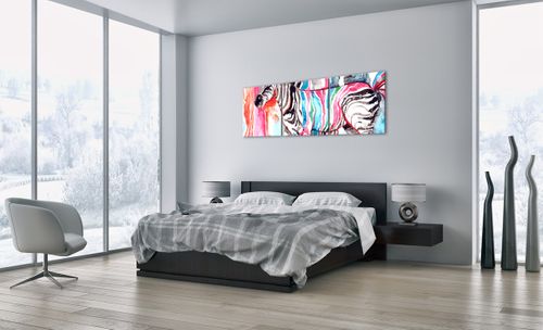 Obraz Na Płótnie - Zebra Rysunek - 150X50 Cm - Ca150X50-3075 na Arena.pl