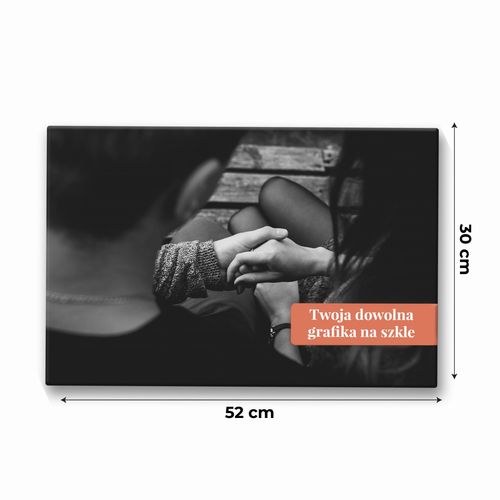 FOTO szklana deska kuchenna z dowolnym nadrukiem twoje zdjęcie 52x30cm na Arena.pl