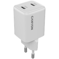 canyon ładowarka sieciowa cu35cc gan 35w 2xpd eu biała