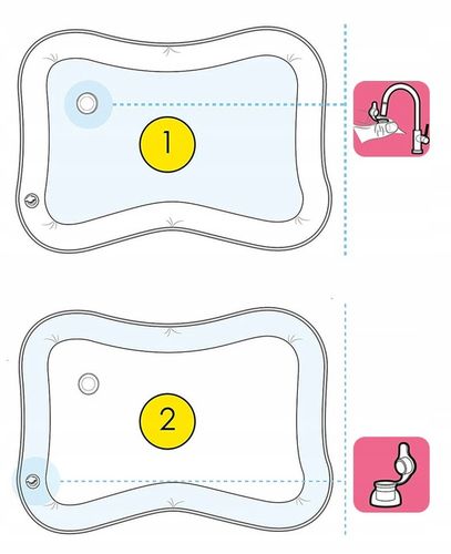MATA SENSORYCZNA WODNA DLA NIEMOWLĄT DMUCHANA XXL na Arena.pl