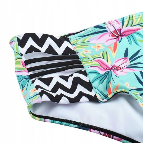 Komplet bikini dwuczęściowe push up wysoki stan strój kąpielowy basen plaża na Arena.pl