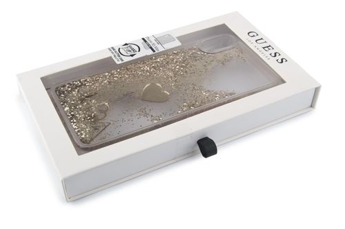 GUESS LIQUID GLITTER - iPhone XS Max - GOLD na Arena.pl