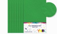FILC DEKORACYJNY 8SZT CIEMNOZIELONY INTERDRUK