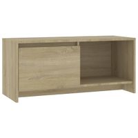 Szafka pod TV, dąb sonoma, 90x35x40 cm, materiał drewnopochodny