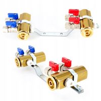 Rozdzielacz C.O. 2 obwodów zaworki PEX odpowietrzniki DO GRZEJNIKÓW