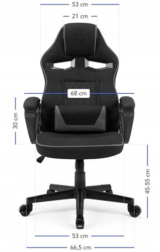 Fotel gamingowy biurowy Knight materiałowy SENSE7 na Arena.pl