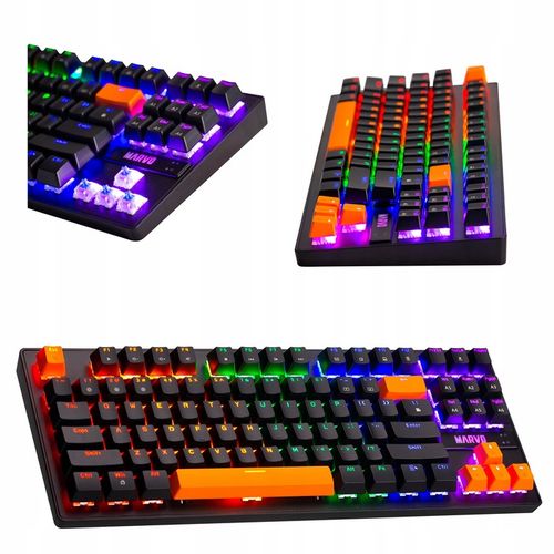 Klawiatura Mechaniczna Krone 87 RGB Gaming anty-ghosting KG901c na Arena.pl