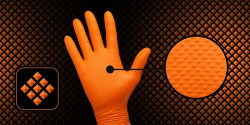 RĘKAWICE RĘKAWICZKI NITRYLOWE B. MOCNE ROBOCZE VELO STRONG GRIP - M 50 na Arena.pl