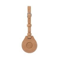 Skórzana zawieszka na bagaż / etui na AirTag do sublimacji - brązowa