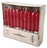 Świece stołowe RAK (07259) Home & Style 20/170 czerwony metalik ~6h 30szt.