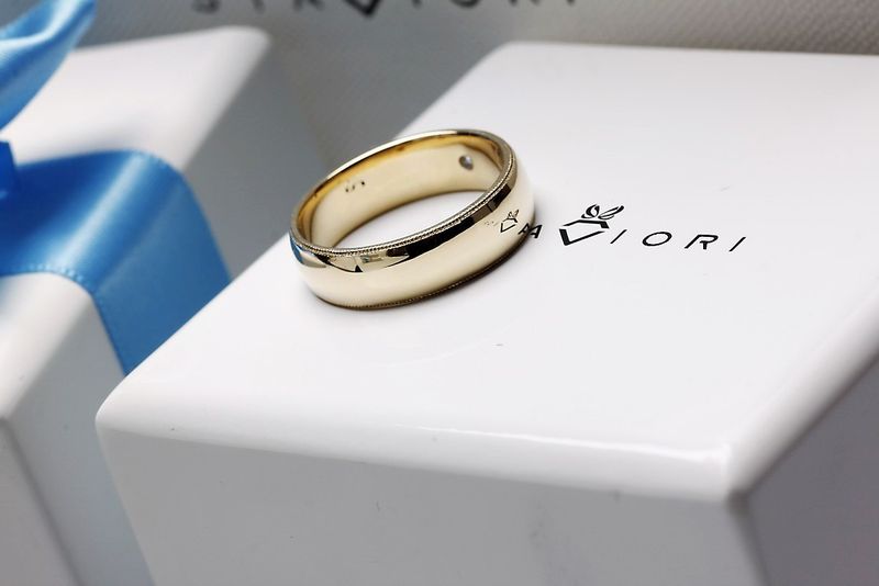 Emaga Złota obrączka OBD4079 - Diament zdjęcie 15